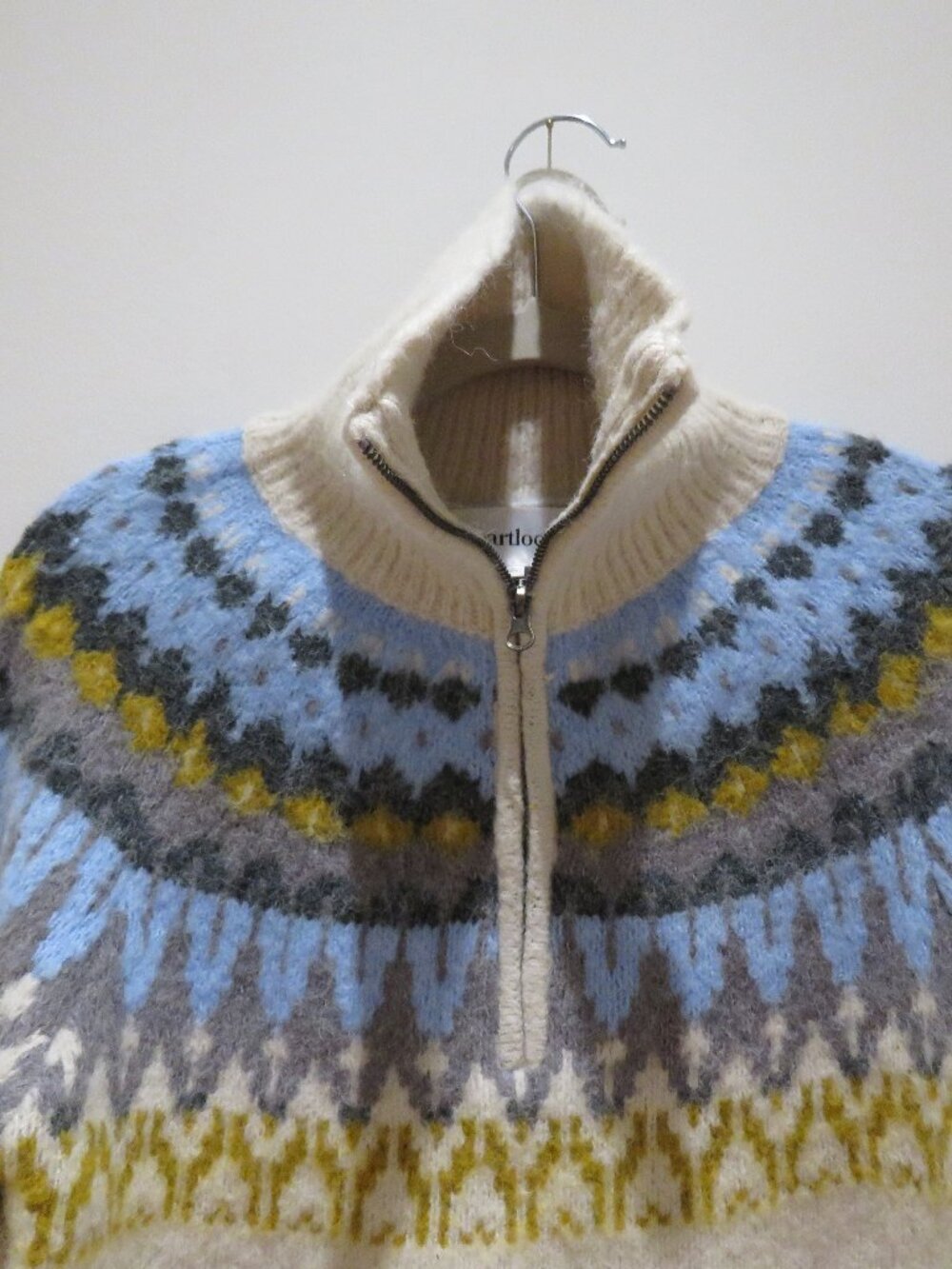 HEARTLOOM Gabriel Fair Isle Knit Sweater Small Scandi Old Money Grandma Nordic - Picture 4 of 13